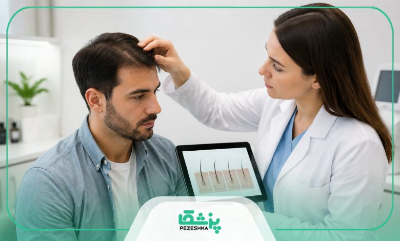 ویژگی بهترین دکتر ریزش مو در ونک