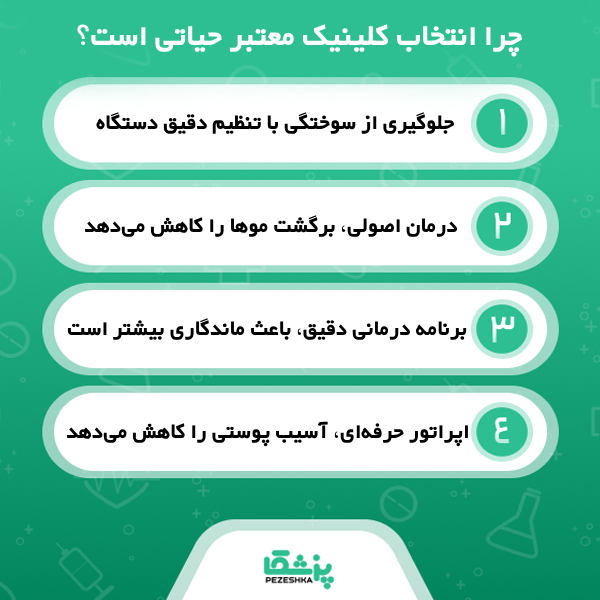 مزایای لیزر موهای زائد