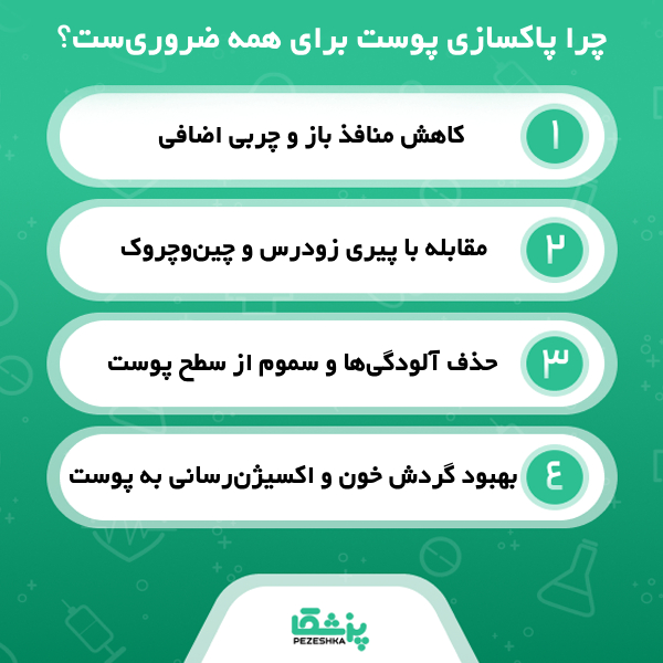 پروسه انجام پاکسازی پوست