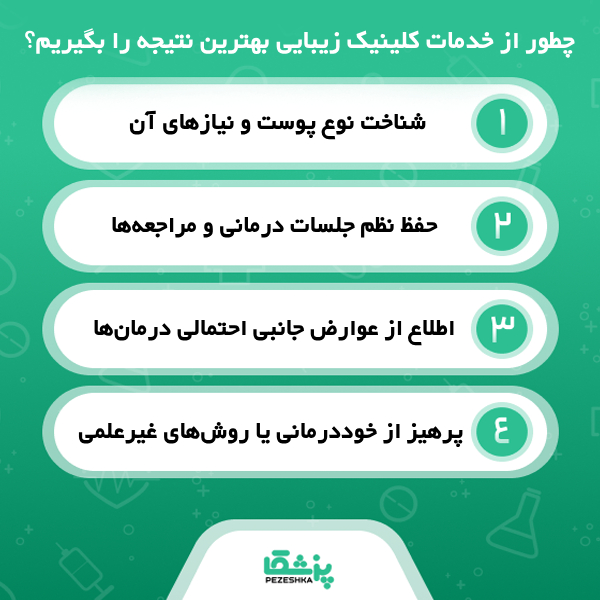 کیفیت ارائه خدمات زیبایی در کلینیک های زیبایی