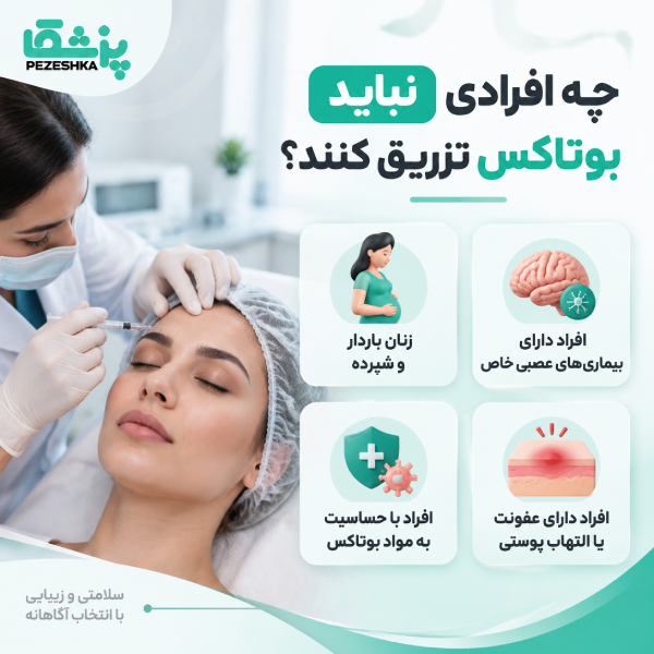 چه افرادی نباید بوتاکس تزریق کنند؟