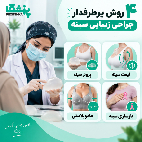 ۴ روش پرطرفدار جراحی زیبایی سینه را بشناسید