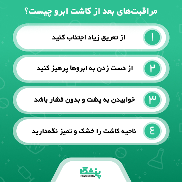 توصیه های مراقبتی بهترین دکتر کاشت ابرو در کرمان