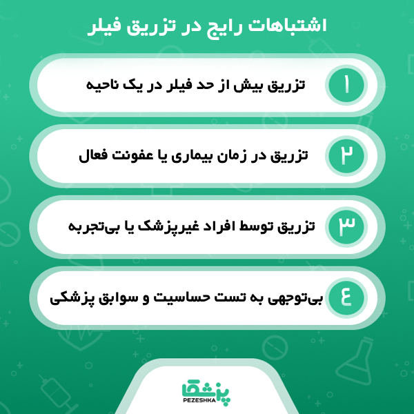 تاثیر تزریق فیلر در زیبایی چهره