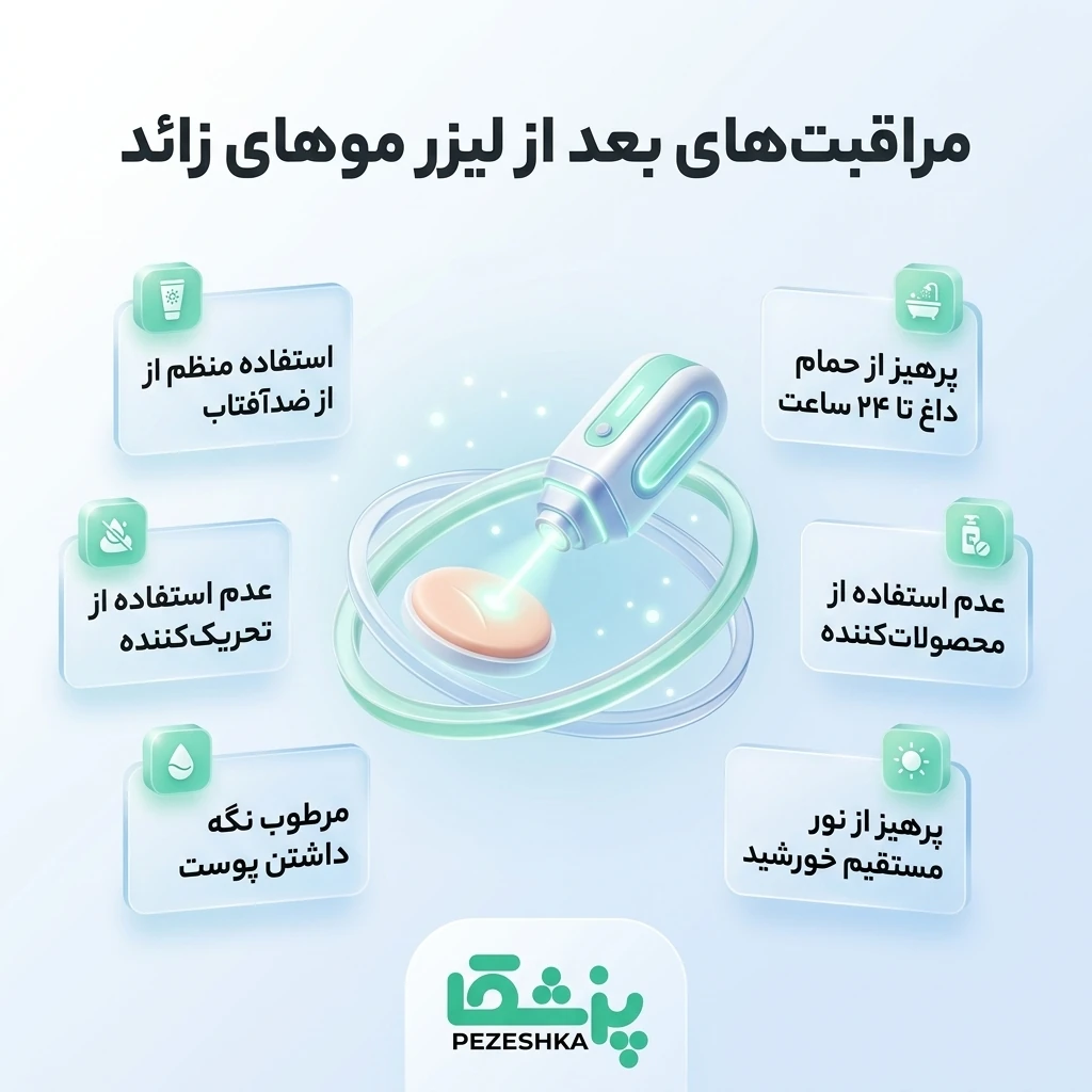 مزایای لیزر موهای زائد نسبت به اصلاح سنتی
