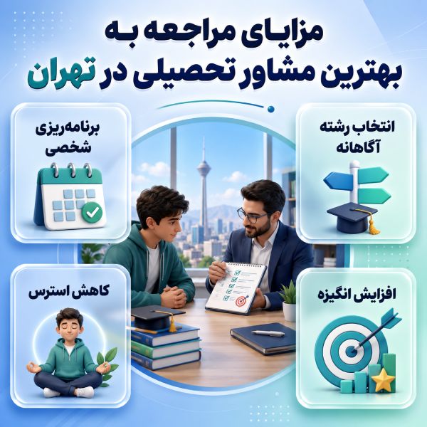 مزایای مراجعه به بهترین مشاور تحصیلی در تهران