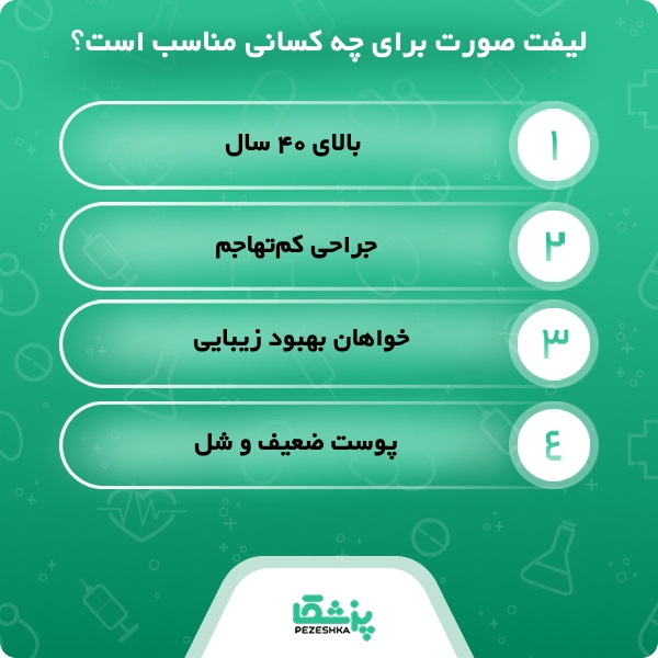 ویژگی‌های بهترین دکتر لیفت صورت در رشت