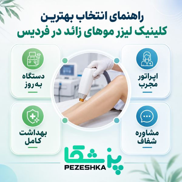 راهنمای انتخاب بهترین کلینیک لیزر موهای زائد در فردیس