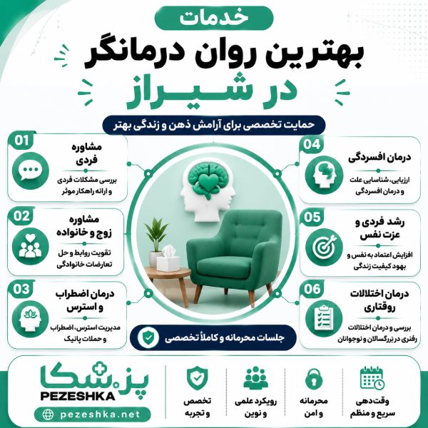 خدمات بهترین روان درمانگر در شیراز